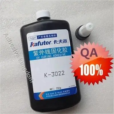 Новинка 4 шт 250 г kafuter K-3022 УФ клей УФ отверждения клей акриловый прозрачный плексигласовый клей