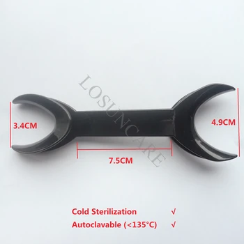 

LOSUNCARE 2pcs Dental Double-headed T-Shape Intraoral Cheek Lip Retractor Opener