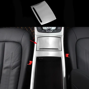 

Stainless Center Armrest Cup Water Holder Panel Cover Trim For Audi A6 C7 12-17 & A7 2012-2017