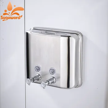

Freeshipping Chrome Soap Dispenser Bathroom Soap Box Hand Soap Dispenser 1500ml