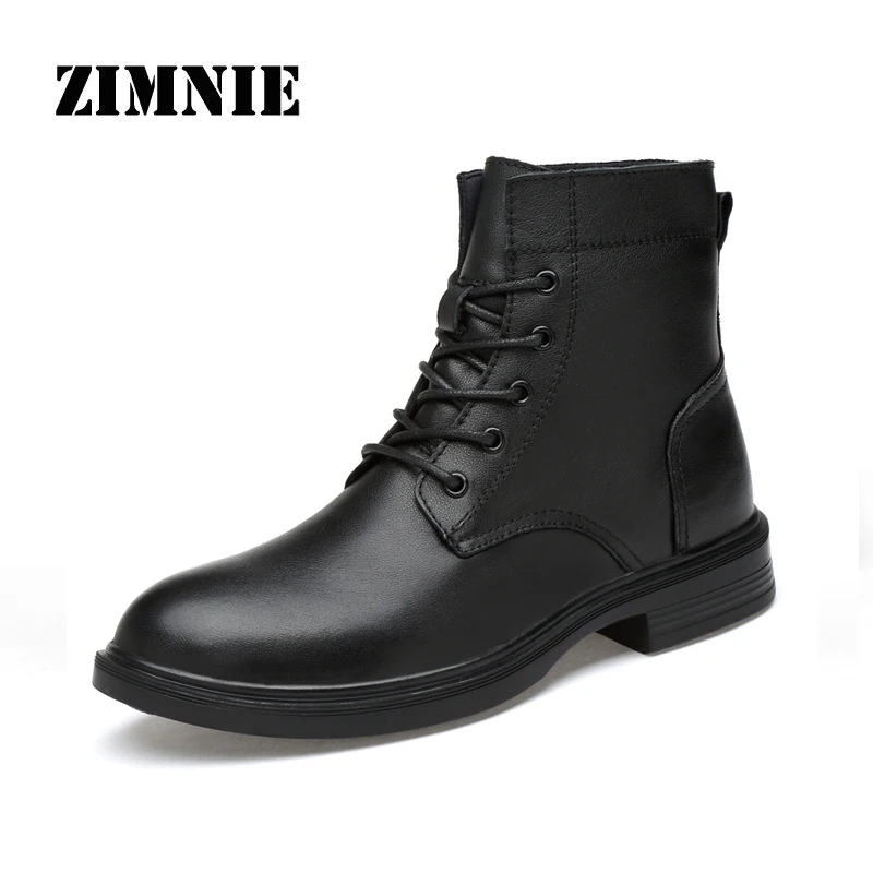 

ZIMNIE 2019 Winter Waterproof Snow Men Boots Shoes With Fur Plush Super Warm Male Casual Woman Mid-Calf Boots Sneakers Unisex