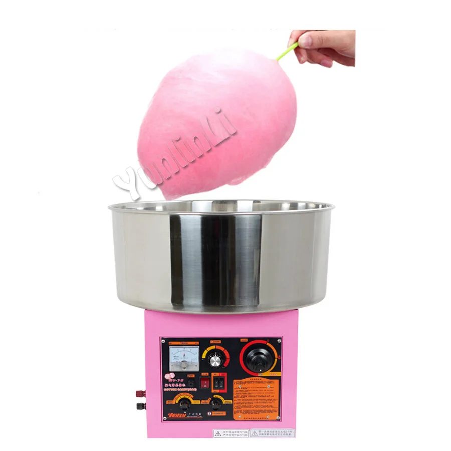 Electric /Gas Fancy colored cotton candy machine Commercial Cotton Candy Machine Candy Floss for Children WY-78 50 pcs 02mm thin colored anodized aluminum business blank machine engraver and cnc engraving available red