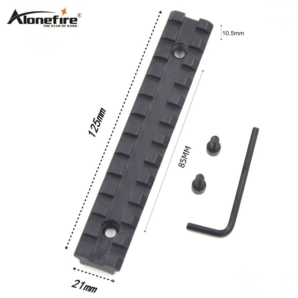 Alonefire D0024 Тактический спортивный Пикатинни Вивер рейка прицела винты гаечный ключ Охотничьи аксессуары ширина 21 мм длина 125 мм
