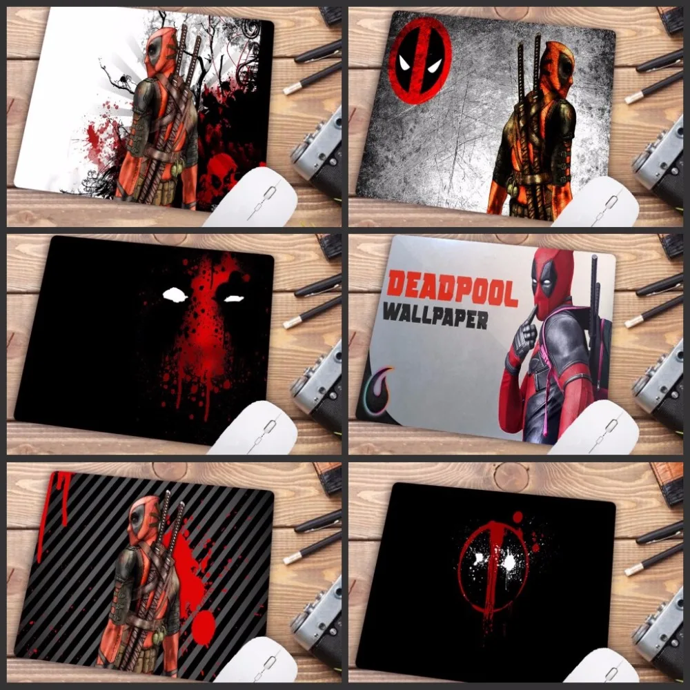 

Big promotion Deadpool iron Man Movie High Speed Mousepad Gaming Mouse Pad Small Size Mouse Mat Keyboard Pad 22X18CM