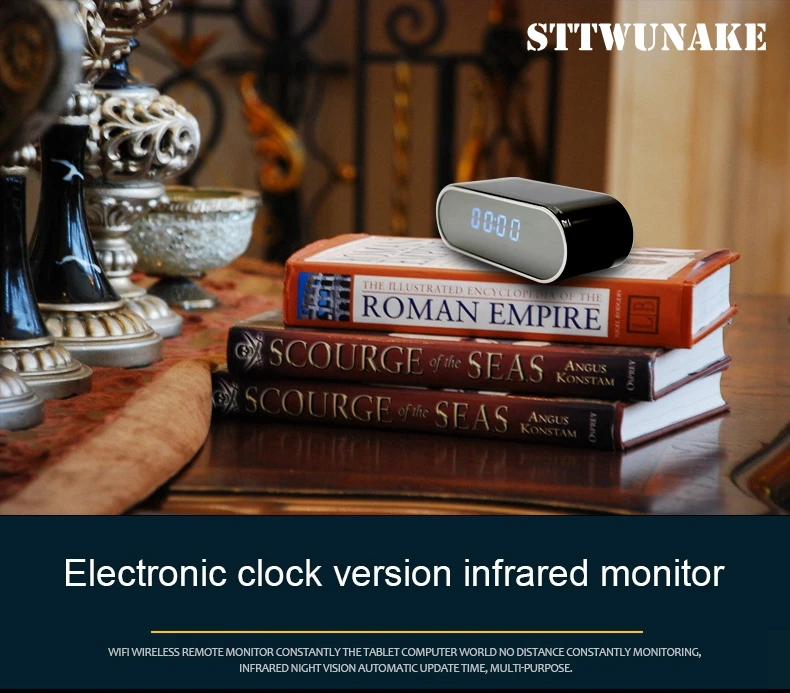 STTWUNAKE 1080 P HD мини камера DV ночного видения беспроводной wifi электронные часы IP