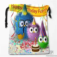 На заказ Печать мультфильм-Сова(1) сумки для покупок на шнурках дорожный мешочек для хранения плавание пеший Туризм игрушка сумка унисекс мульти Size19-01-04-22