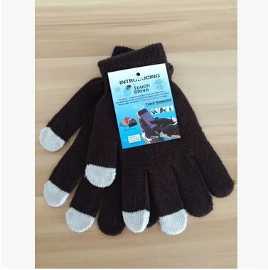 Тактические перчатки Eldiven перчатки сенсорный экран мягкие вязаные зимние теплые Смарт для всех телефонов женские перчатки - Цвет: SG107