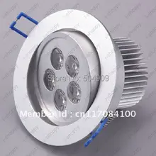 5 Вт Dimmable High power 5 светодиодный встраиваемый потолочный светильник для шкафа Точечный светильник, лампочка теплая/чистая белая