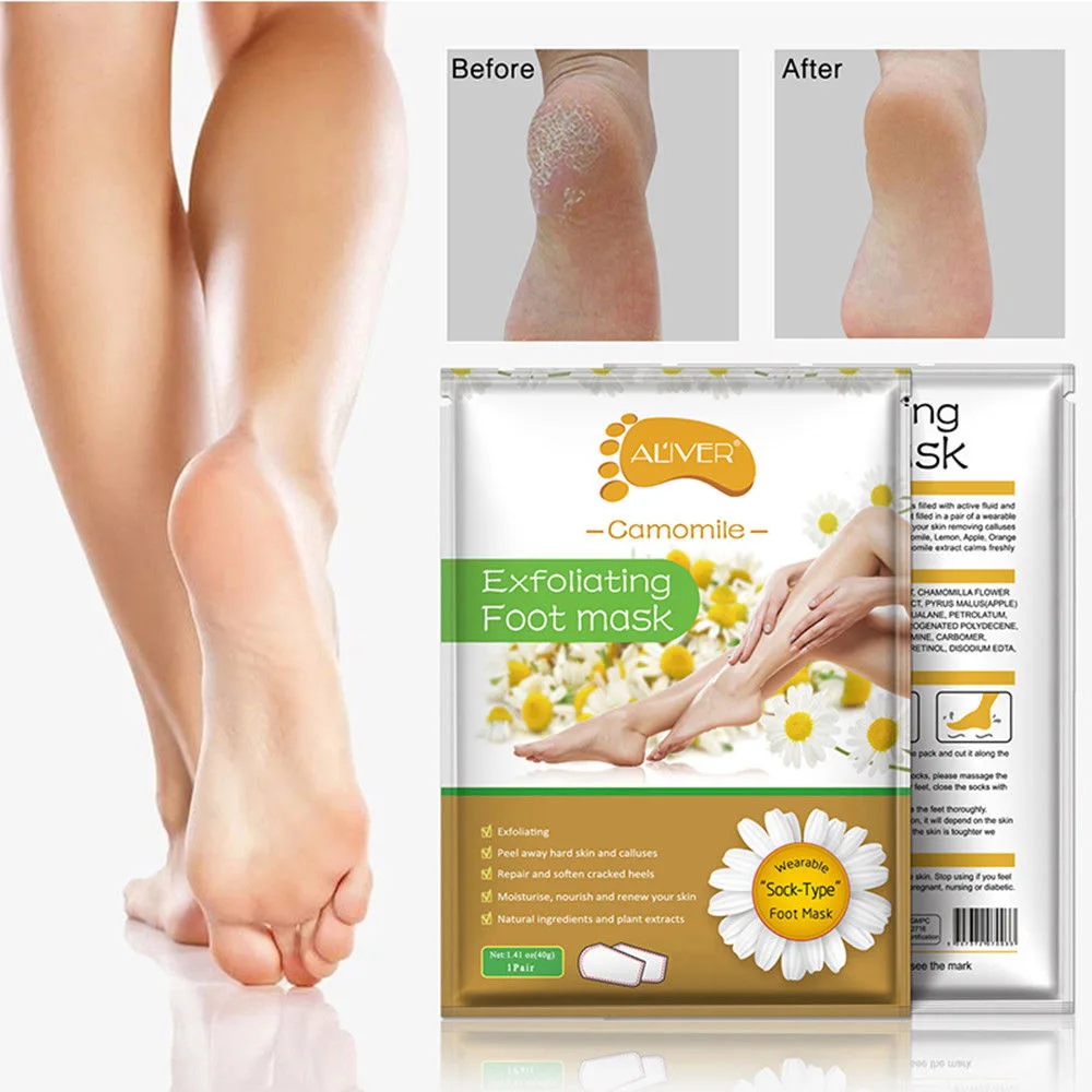 

1 Bag Useful Foot Mask Remove Dead Skin Foot Soothing Care Tool Whitening SkinTreating Foot Odor Anti-perspire Foot Care Supply