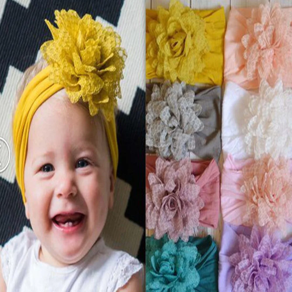 

2019 Baby Headbands,Baby Flower Head Wraps,Nylon Head Bands,Girls Infants Toddler Newborn Chiffon Flower Headband 1pcs