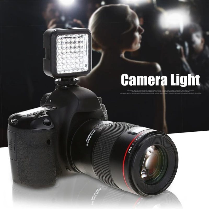 

Adjustable 36 LEDs Photo Video Camera Flash Light Panel Camera Fill light 5600k Light Lamp for DSLR Cameras For Canon For Nikon