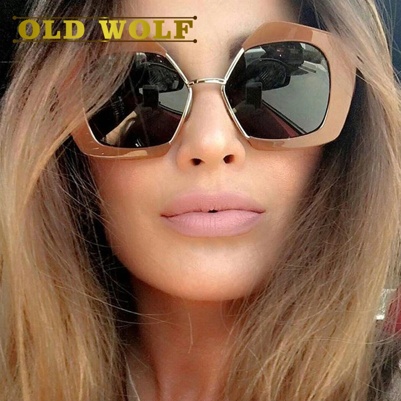 Old wolf polygonal onregelmatige bril 2017 modemerk vijfhoekige vrouwen  retro zonnebril hoge kwaliteit clear lens brilmontuur|sunglasses high  quality|women retro sunglassesretro sunglasses - AliExpress
