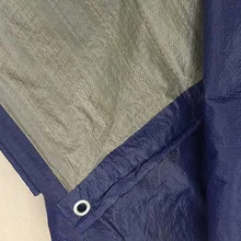 Тонкий светильник 100g 6m x 8m синий и серый брезент, Водонепроницаемый брезент. Наружная Пылезащитная ткань