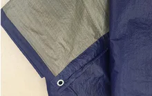 Thin and light 100g 6mx8m blue and gray tarpaulin waterproof tarp outdoor dust cloth