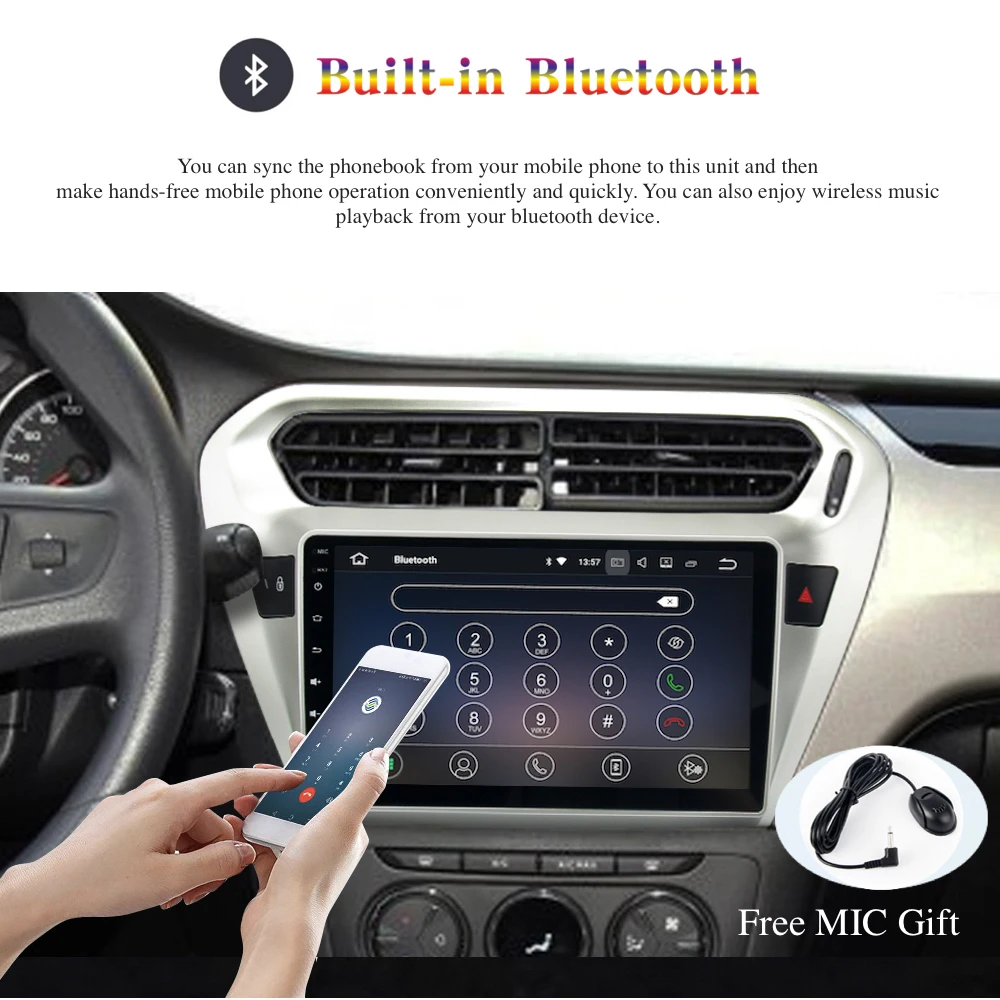 Top Android 9.0 Car Radio 2 Din GPS Navi for Peugeot 301 2013 - 2017 / Elysee PX6 DSP IPS HDMI output 4Gb+64Gb RDS WIFI USB carplay 7