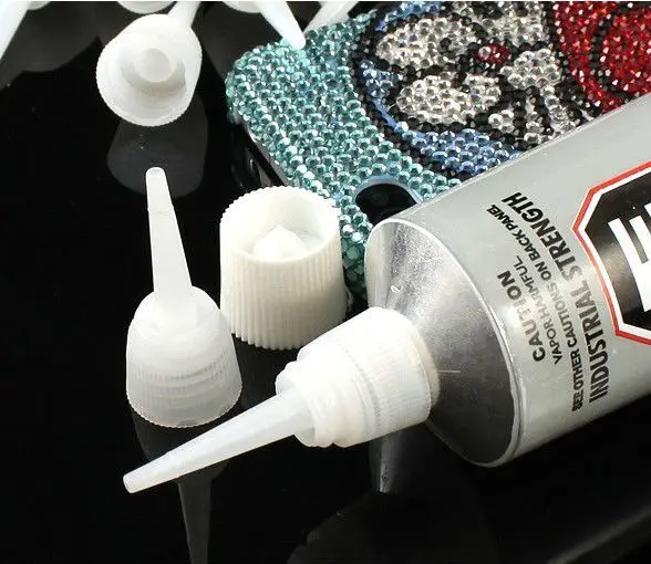 

FREE SHIPPING 15 Sets (30PCS) of White Plastic Head Caps for 110ML 30ML 10ML glue #22991