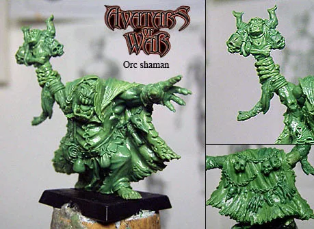 WFB Orc shaman 28 мм