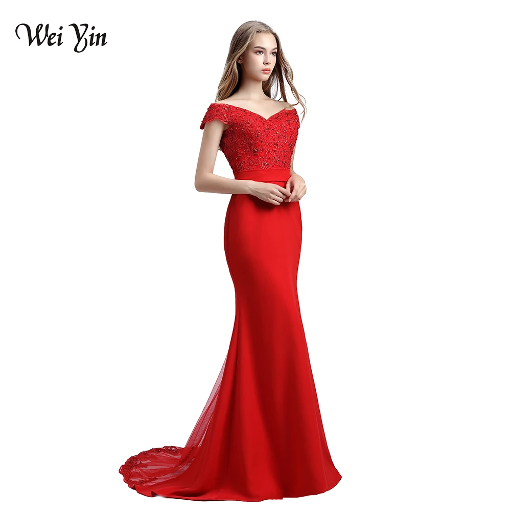 WeiYin vestido de festa розовый кружевной топ Русалочка лиф тонкая линия Длинные свадебные платья Быстрая очаровательное свадебное платье