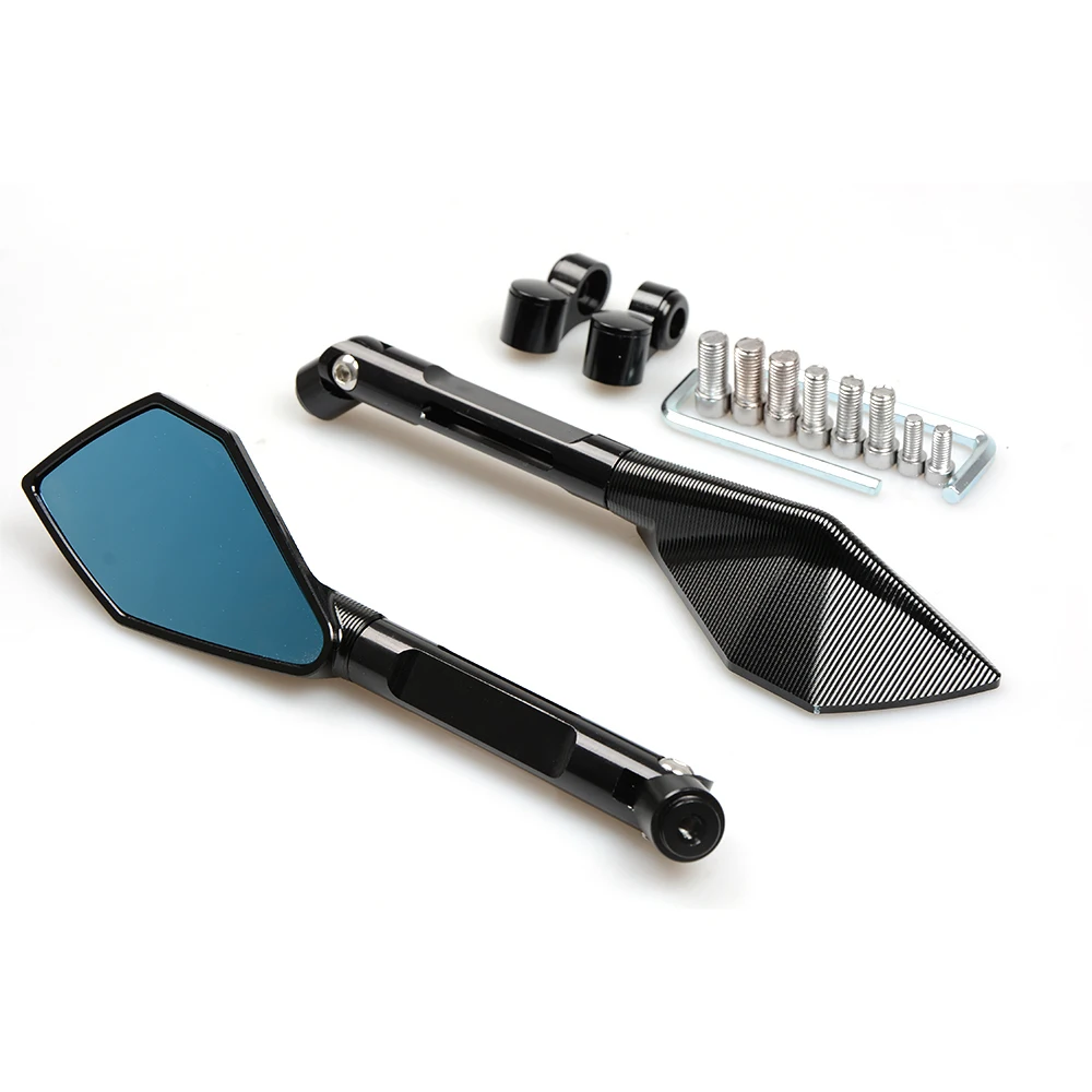Зеркало мотоциклетное короткое с ЧПУ для YAMAHA YZF R1 R6 R3 Kawasaki ER6F ER6N ER 6N 6F Z800|rearview side