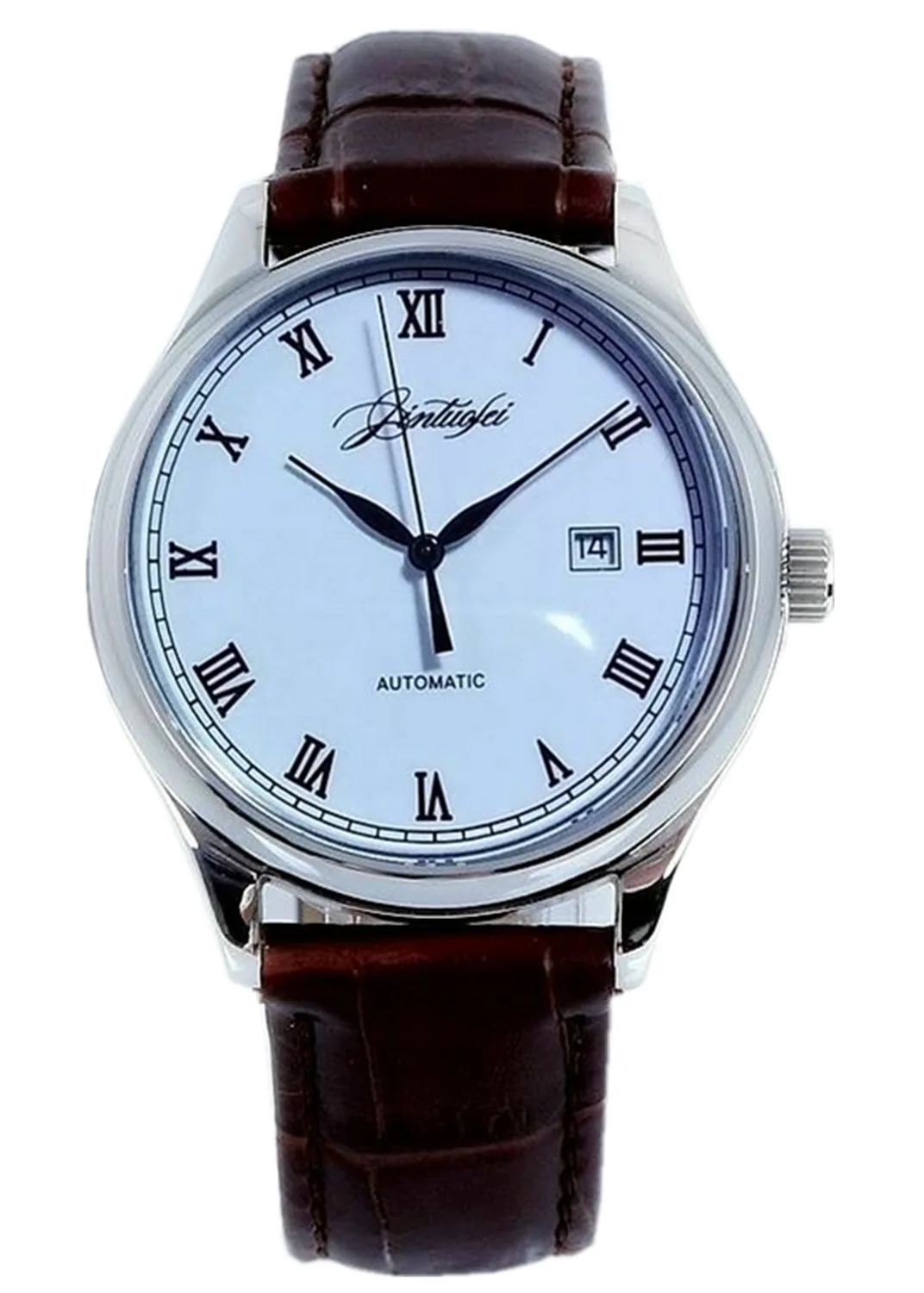 

Mens Dress Business Enamel Dial Watch MIYOTA mvt Mechanical Sapphire Automatic