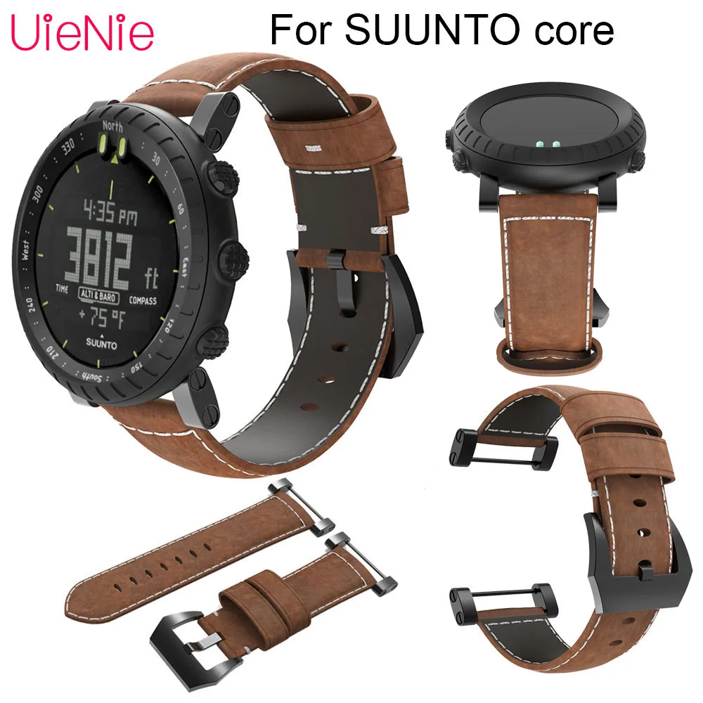 Business Leather watch band For Suunto Core smart watch Bracelet Replacement Wristband For Suunto Core luxury smart watch strap