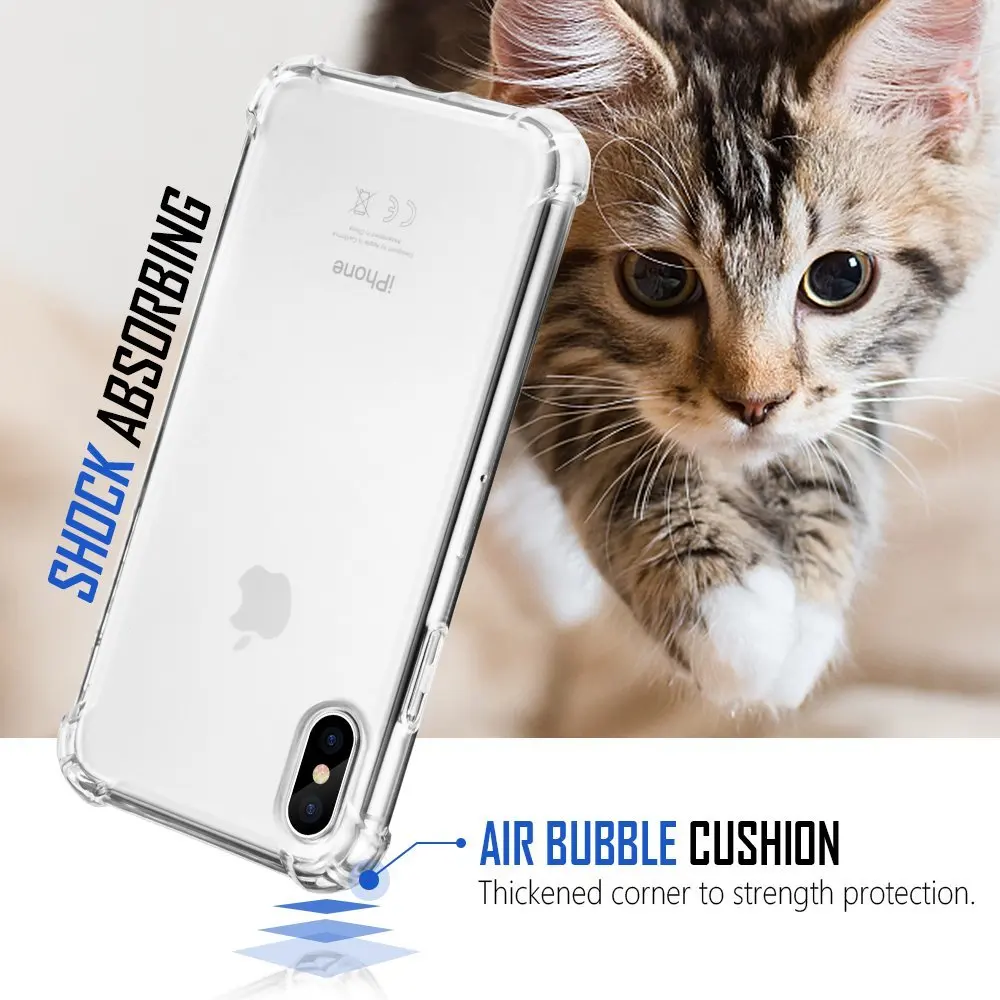 Ascromy For iPhone X Case TPU Slim Protective Shockproof Cases Cover for Apple iPhone 10 8 Plus 7 6 6S 5 5S SE Coque Accessories (8)