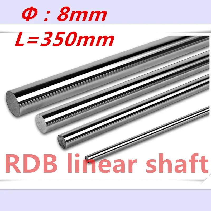 

2 pcs 3D printer linear shaft 8mm 350mm linear rail L350 mm chrome plated linear motion guide rail round rod shaft for cnc