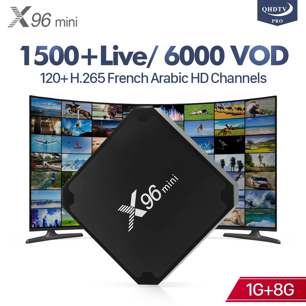 

IPTV France Box X96 Mini Android 7.1 4K H.265 X96mini WiFi Support IPTV 1 Year IPTV France Belgium Arabic IP TV Subscription