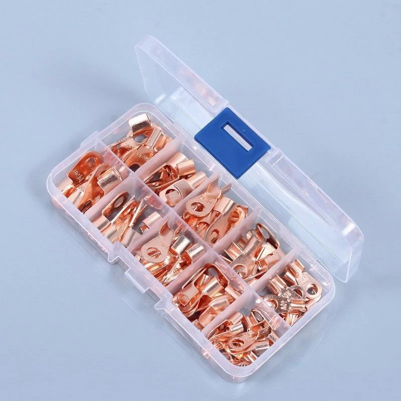70pcs Open Copper Wire Terminal Mayitr Lugs Battery Cable Connectors OT 10/20/30/40/50A