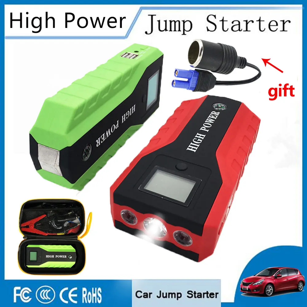 

New Emergency Car Jump Starter 12V 89800mAh Portable Power Bank Car Battery Charger For Booster Starting Device Diesel petrol