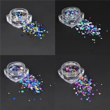 LCJ 1 мм-3 мм мини круглый тонкий дизайн ногтей блестки украшения красочные DIY блестки дизайн ногтей блесток советы