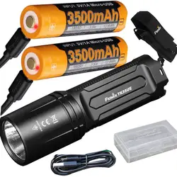 Fenix TK35 UE 2018 3200 люмен светодиодный USB Перезаряжаемый тактический фонарь + 2 X ARB-L18-3500U батарея, кобура, кабель usb