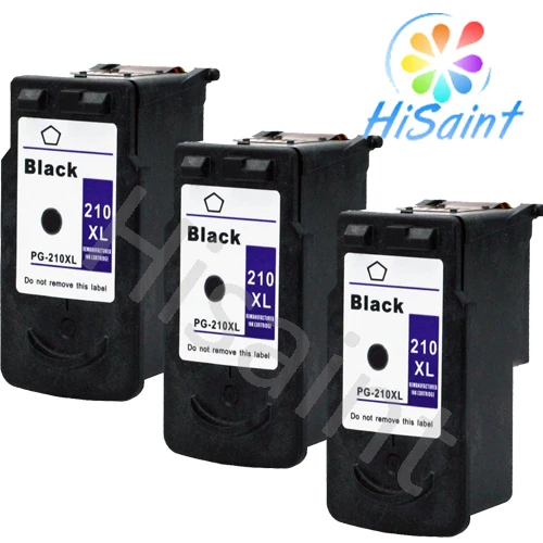 3 pk for Canon 210 PG 210XL Black Ink Cartridge For PIXMA MP280 MP495 MX320 Printer [Hisaint