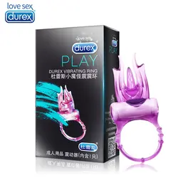 Вибрационное кольцо Durex вибратор массажные пули пенис петух кольцо клитора Стимуляция Мужской Целомудрие эрекция взрослые секс-игрушки