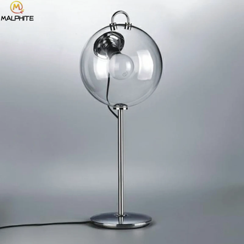 

Nordic Lustre Glass Ball Led Table Lamp For Bedroom Bedside Luminaire Led Table Light For Living Room Home Deco Lighting Fixture