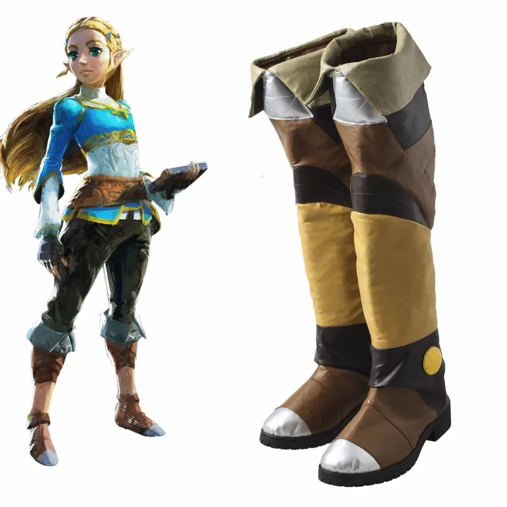 Game Breath of the Wild The Legend of Zelda Cosplay Boots The Legend of