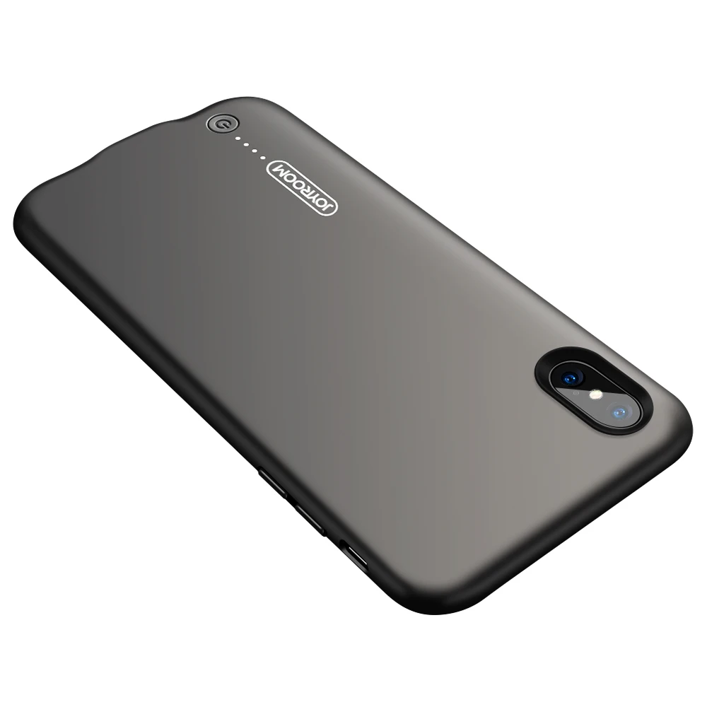 

JOYROOM 3500mAh Power Bank Back Clip Battery Case For iPhone X External Backup Battery Charge With 3.5mm Audio jack listen music