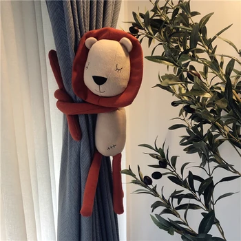 

Cartoon Lion 50cm Soft Stuffed Doll Curtain Buckle Plush Toys Home Decoration Birthday Gift #1509