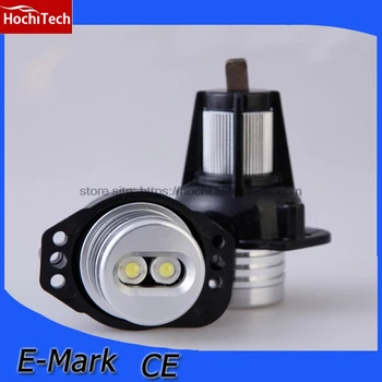 

HochiTech 2pcs Ultra Bright 12W/set Angel Eyes LED Marker 7000K White For BMW E90 E91 3 Series 325i 328i 335i 2006-2008 no error