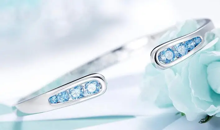 

YPD128 925 Silver Lady bracelet with Zircon Girls Wedding bracelet