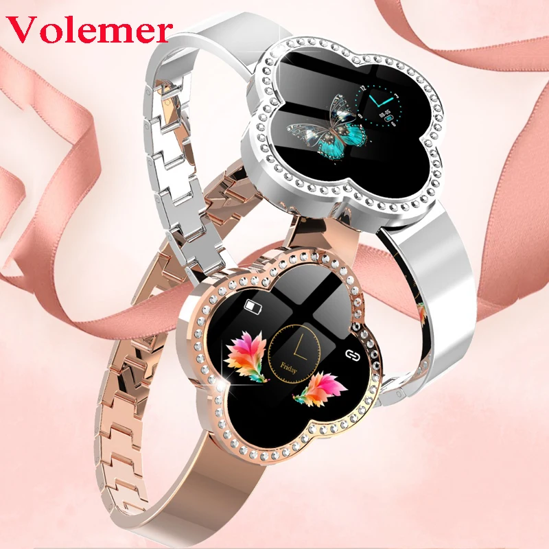 

Volemer S6 Smart Bracelet Watch Women Heart Rate Blood Pressure Monitor Smart Band Fitness Tracker multi-sports mode activity