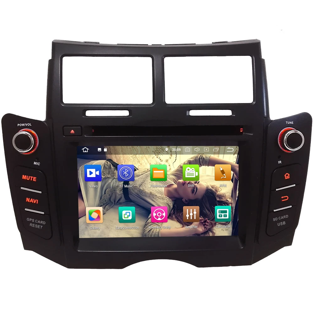 Clearance KLYDE 4G Octa Core Android 8.0 7.1 4GB RAM 32GB ROM BT Car DVD Multimedia Player Radio GPS Navigation For Toyota Yaris 2005-2013 1