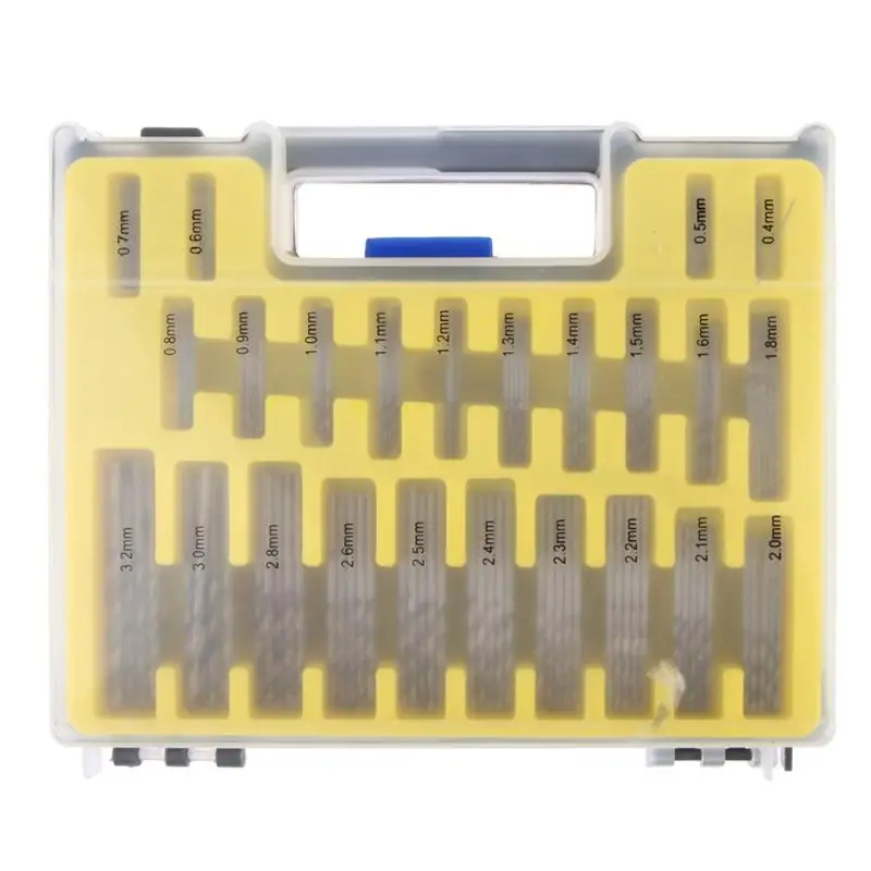 QLOUNI 150pcs Mini Twist Drill Bits Set, HSS Shank Drill Bits Kit