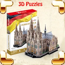 Новое поступление подарок Кельнский Собор 3D Пазлы Модель Строительные наборы масштаб моделирования модели Believer подарок игрушки развивающие