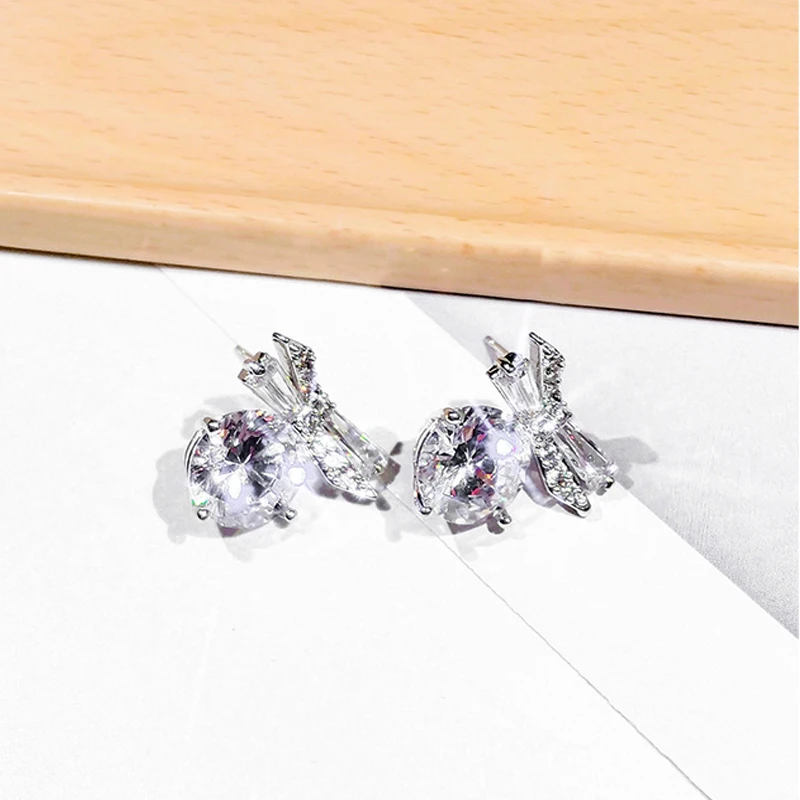 silver stud earrings 925 jewelry women (8)