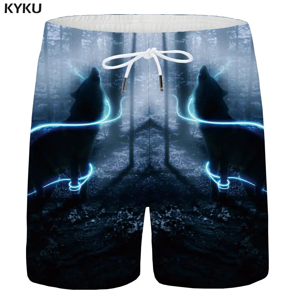 KYKU мужские шорты с черепом красные шорты Карго пляжные Harajuku Fire 3d шорты штаны с принтом Гавайи крутые повседневные мужские шорты новые летние мужские - Цвет: Mens Shorts 19