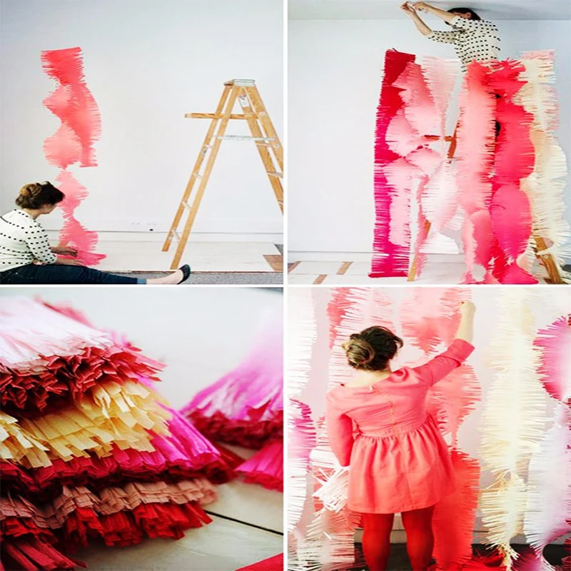 Sunbeauty 14 Colors Colorful Crepe Paper Decoration Party Tissue Paper