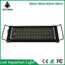 1pcs 30cm 40cm 60cm 90cm Led Aquarium Lighting fish tank lamp White+Blue Marine aquarium led lighting for Coral reef Fish pet