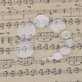 

100Pcs Glass Cylinder Spacer Clear Cabochons Cameo DIY Jewelry Findings High Transparent Optional Size 8~30MM Available