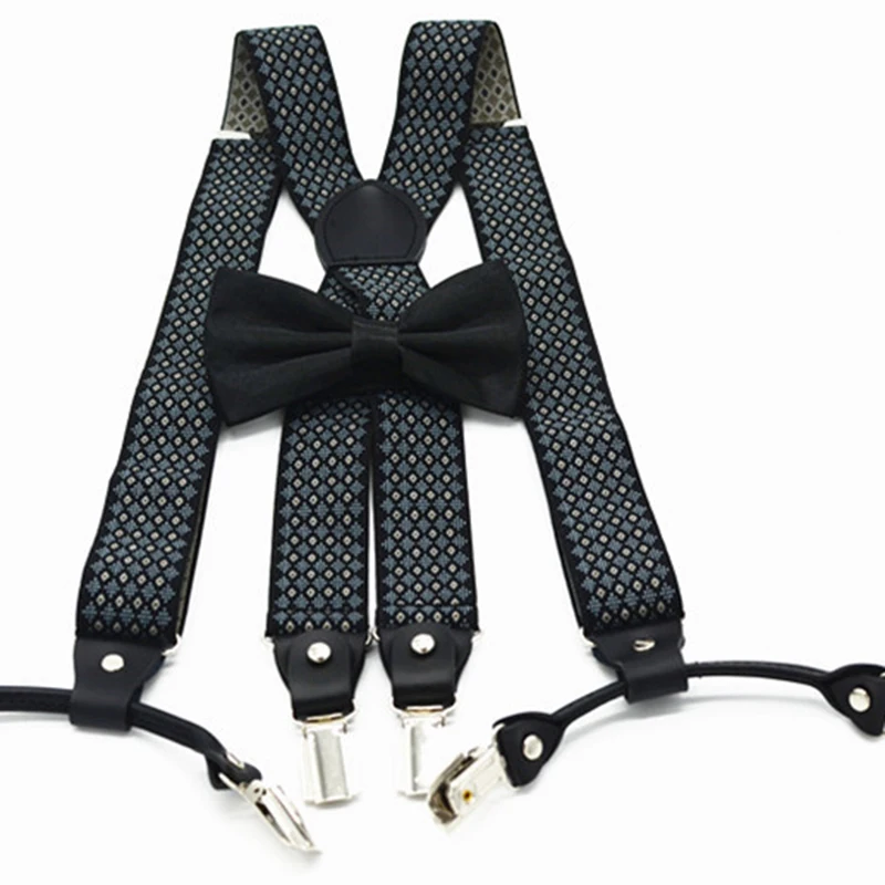 Для Мужчин's подтяжки галстук бабочка набор бабочка галстук брюки Tirantes Формальные повод низкая цена Brace галстук набор хорошо качество